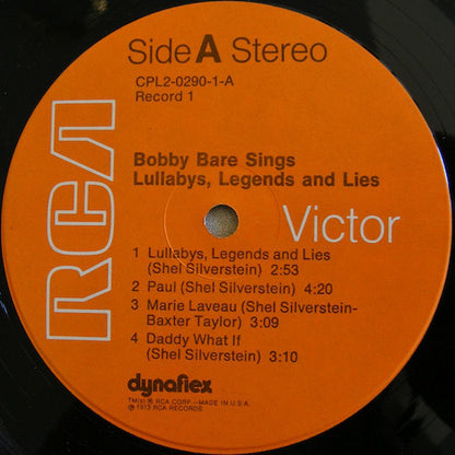 Bobby Bare : Sings Lullabys, Legends And Lies (2xLP, Album, Gat)