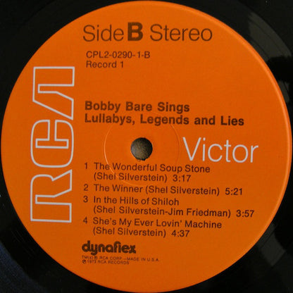 Bobby Bare : Sings Lullabys, Legends And Lies (2xLP, Album, Gat)
