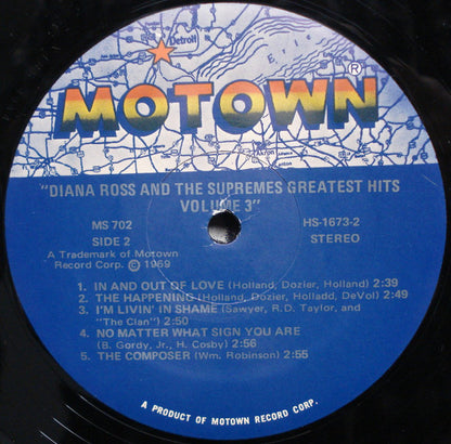 Diana Ross & The Supremes* : Greatest Hits  Volume 3 (LP, Comp)