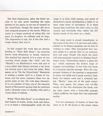 Bernstein* Conducts New York Philharmonic : West Side Story / On The Waterfront (Reel, 4tr Stereo, 7" Reel, Album)
