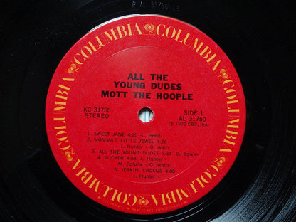 Mott The Hoople : All The Young Dudes (LP, Album, Pit)