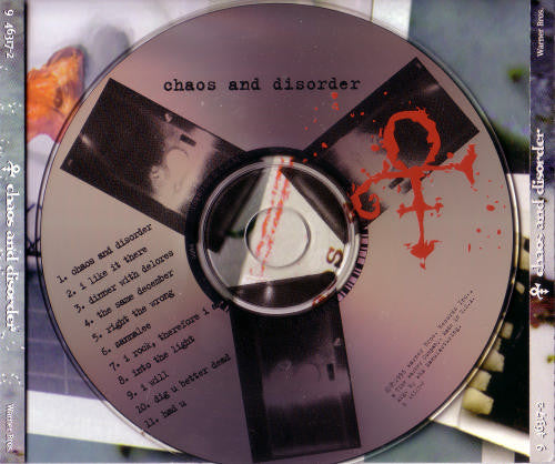 The Artist (Formerly Known As Prince) : Chaos And Disorder (CD, Album)