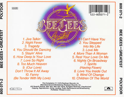 Bee Gees : Greatest (2xCD, Comp, RE, Dou)