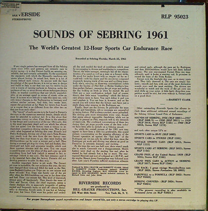 No Artist : Sounds Of Sebring 1961 (LP)