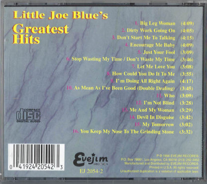 Little Joe Blue : Little Joe Blue's Greatest Hits (CD, Comp)