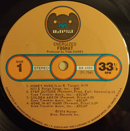 Foghat : Energized (LP, Album, San)