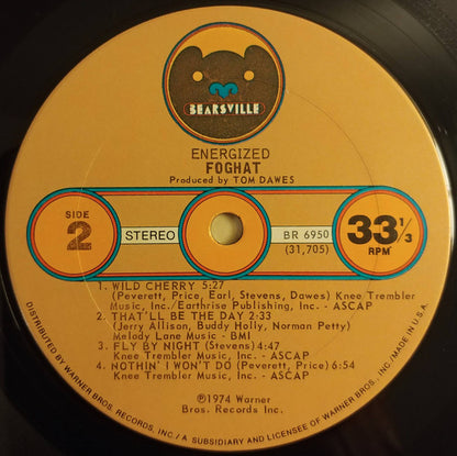 Foghat : Energized (LP, Album, San)