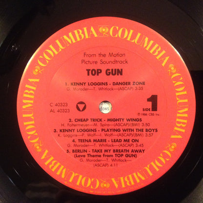 Various : Top Gun (Original Motion Picture Soundtrack) (LP, Album, Car)