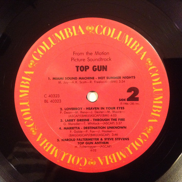 Various : Top Gun (Original Motion Picture Soundtrack) (LP, Album, Car)