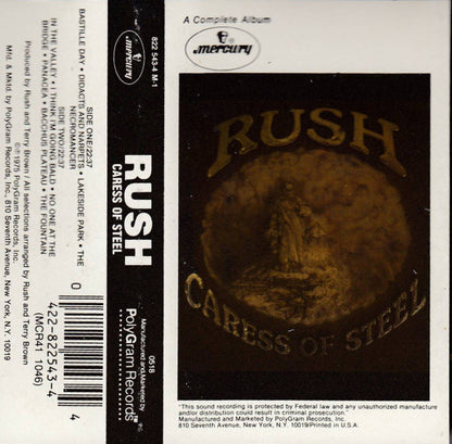 Rush : Caress Of Steel (Cass, Album, RE, 12,)