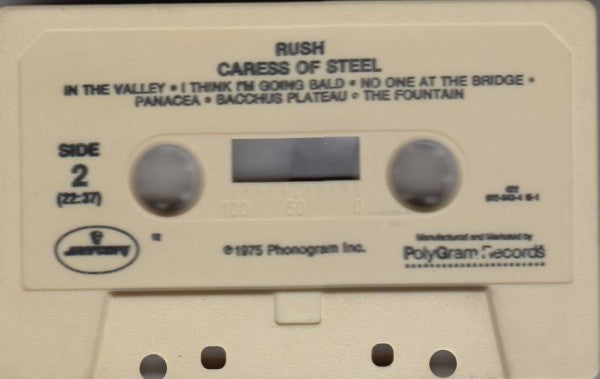 Rush : Caress Of Steel (Cass, Album, RE, 12,)