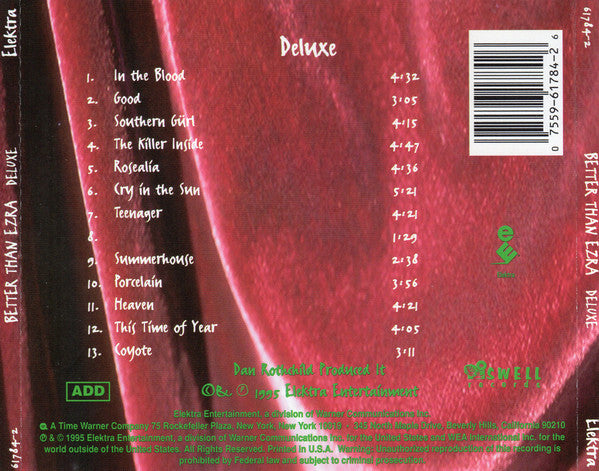 Better Than Ezra : Deluxe (CD, Album, RE, Cin)