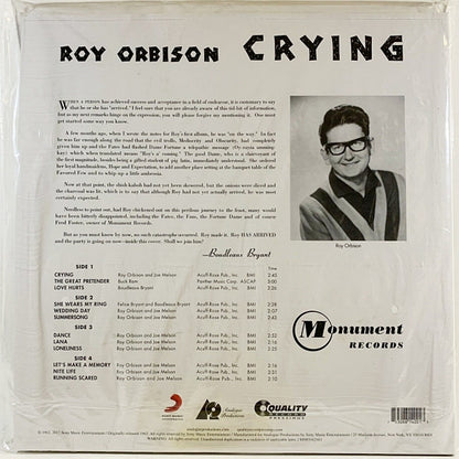 Roy Orbison : Crying (2xLP)