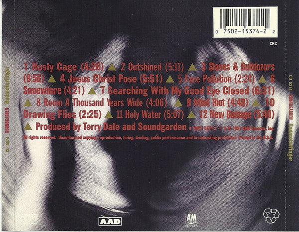 Soundgarden : Badmotorfinger (CD, Album, Club, CRC)