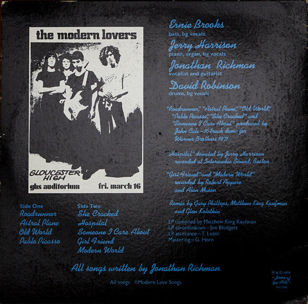 The Modern Lovers : The Modern Lovers (LP, Album)