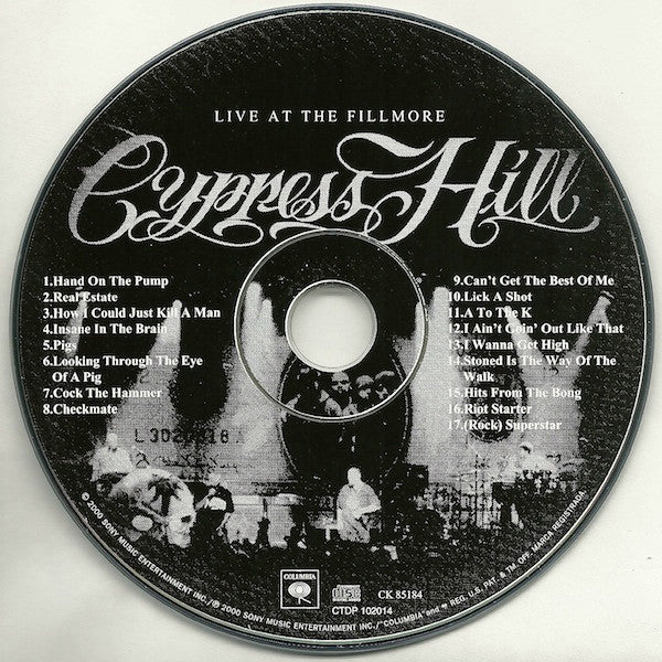 Cypress Hill : Live At The Fillmore (CD, Album)
