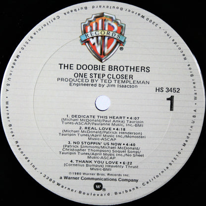 The Doobie Brothers : One Step Closer (LP, Album, Club, Col)