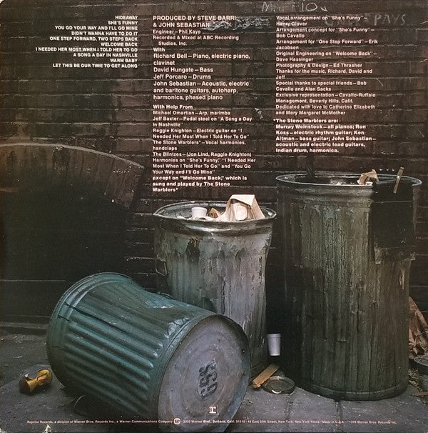 John Sebastian : Welcome Back (LP, Album, Jac)