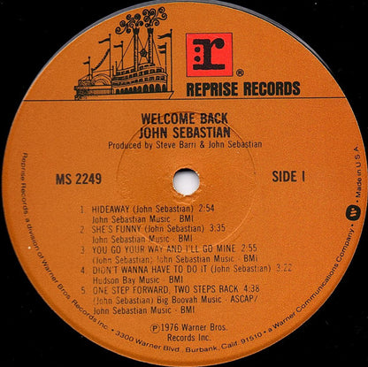 John Sebastian : Welcome Back (LP, Album, Jac)