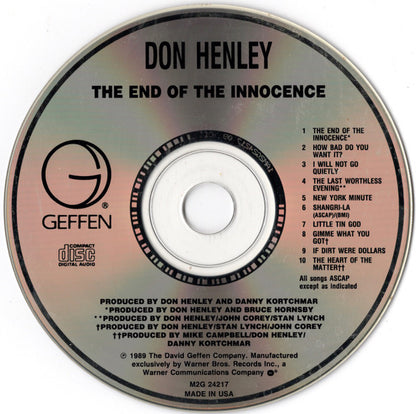 Don Henley : The End Of The Innocence (CD, Album, Club)