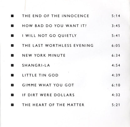 Don Henley : The End Of The Innocence (CD, Album, Club)
