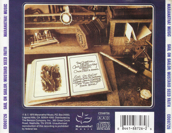 Mustard Seed Faith : Sail On Sailor (CD, Album, RE)
