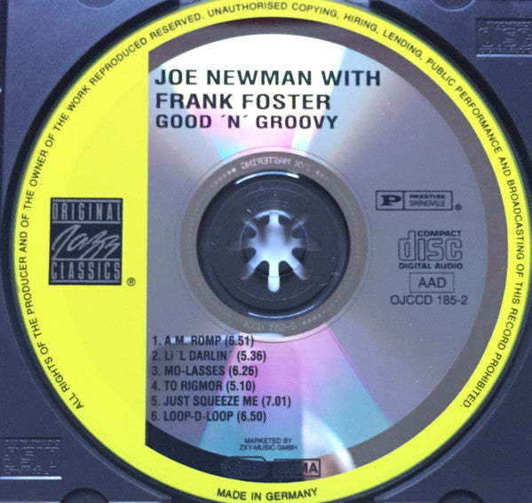 Buy Joe Newman With Frank Foster : Good 'N' Groovy (CD, Album, RE
