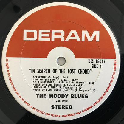 The Moody Blues : In Search Of The Lost Chord (LP, Album, Gat)
