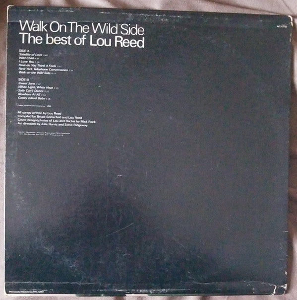 Lou Reed : Walk On The Wild Side - The Best Of Lou Reed (LP, Comp, RE, Ind)