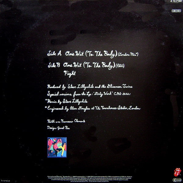 The Rolling Stones : One Hit (To The Body) (12", Maxi)