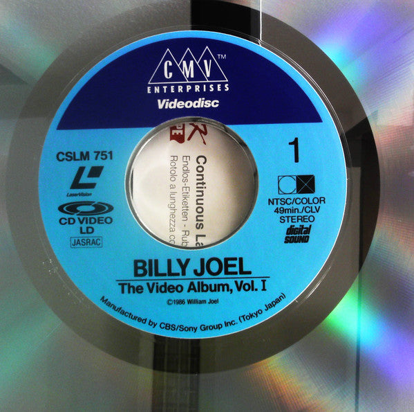 Billy Joel : The Video Album - Volume I (Laserdisc, 12", S/Sided, Comp, NTSC, CLV)