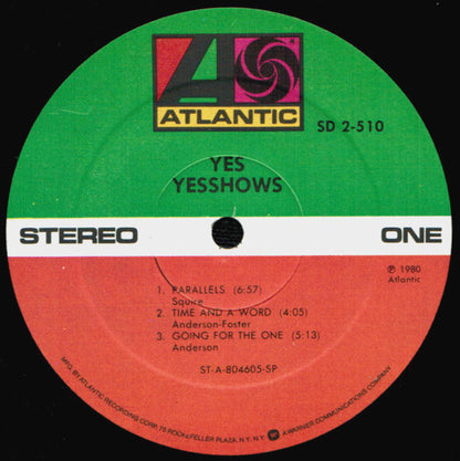 Yes : Yesshows (2xLP, Album, Spe)