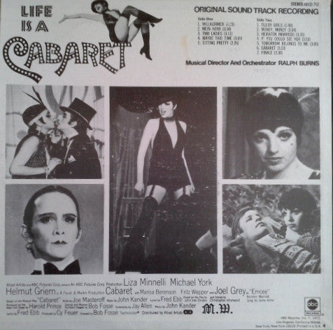Ralph Burns : Cabaret / Original Sound Track Recording (LP, Album, RP)