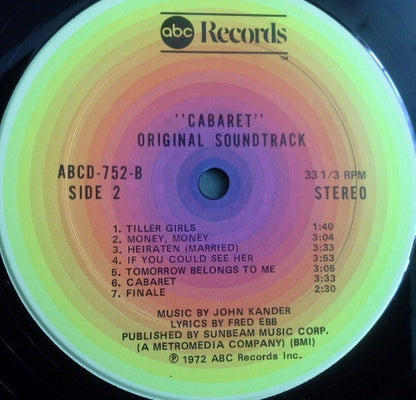 Ralph Burns : Cabaret / Original Sound Track Recording (LP, Album, RP)