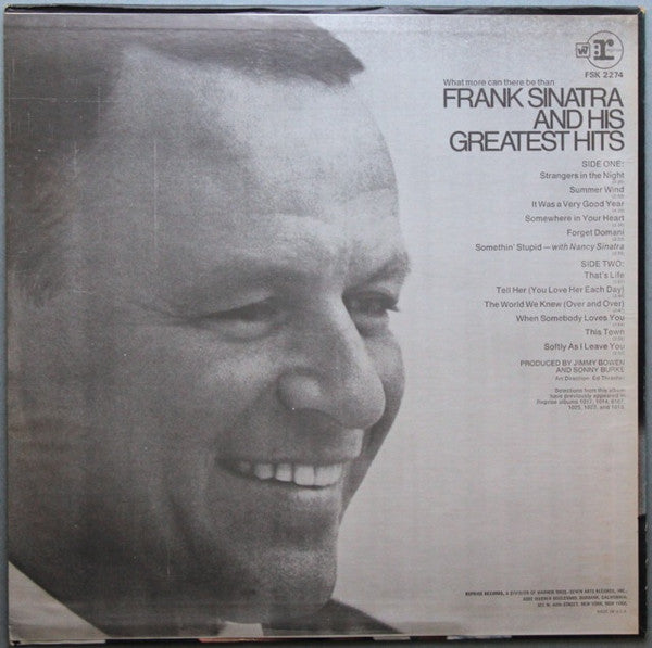 Frank Sinatra : Frank Sinatra's Greatest Hits (LP, Comp, RE, Spe)