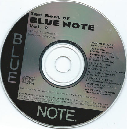 Various : The Best Of Blue Note Vol. 2 (CD, Comp, Mono, RE, RP)