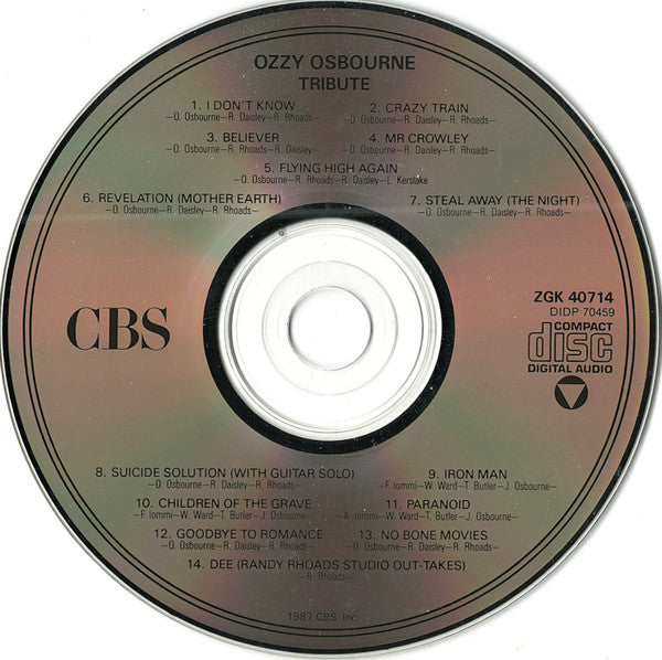 Ozzy Osbourne : Randy Rhoads Tribute (CD, Album)