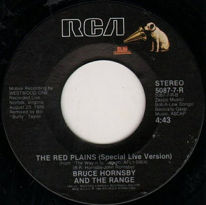 Bruce Hornsby And The Range : Mandolin Rain (7", Single, Styrene)