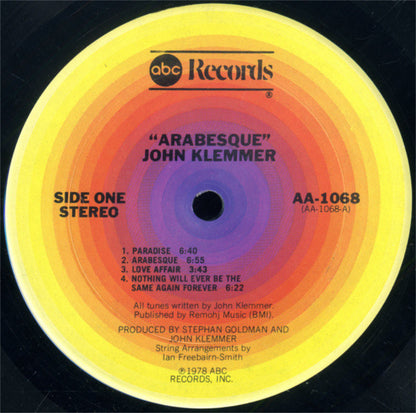 John Klemmer : Arabesque (LP, Album, San)
