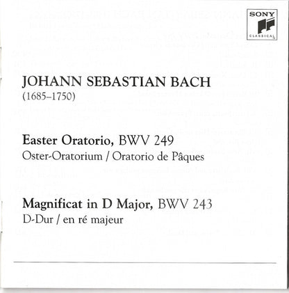 Bach*, Philadelphia Orchestra*, Eugene Ormandy, New York Philharmonic, Leonard Bernstein : Easter Oratorio - Magnificat (CD, Comp, RE)