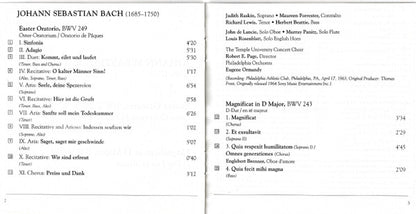 Bach*, Philadelphia Orchestra*, Eugene Ormandy, New York Philharmonic, Leonard Bernstein : Easter Oratorio - Magnificat (CD, Comp, RE)