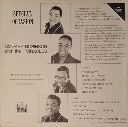 Smokey Robinson And The Miracles* : Special Occasion (LP, Album)