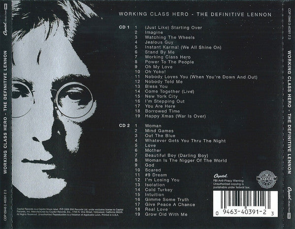 John Lennon : Working Class Hero - The Definitive Lennon (2xCD, Comp)