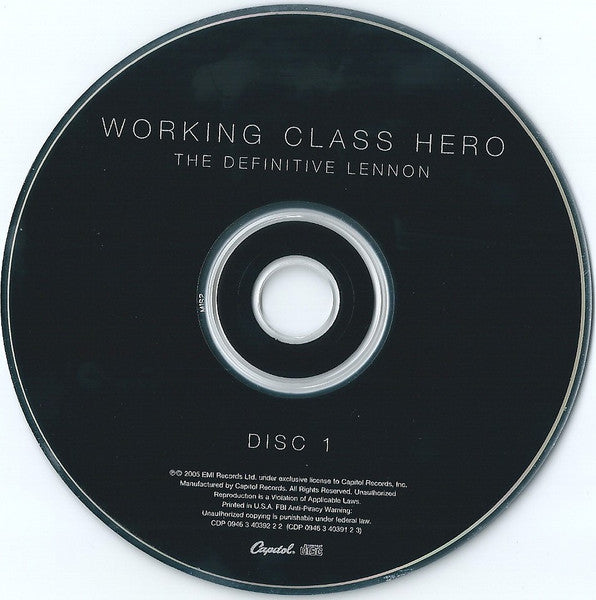 John Lennon : Working Class Hero - The Definitive Lennon (2xCD, Comp)