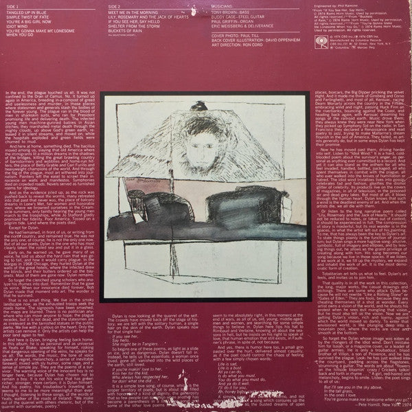 Bob Dylan : Blood On The Tracks (LP, Album, RP, 3rd)