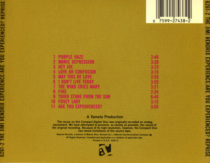 The Jimi Hendrix Experience : Are You Experienced? (CD, Album, RE, RM)