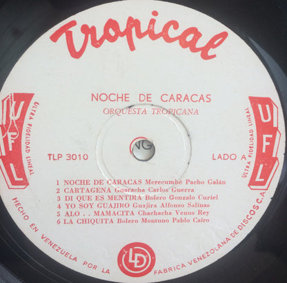 Orquesta Tropicana : Noches De Caracas (LP, Album)