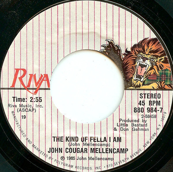 John Cougar Mellencamp : Lonely Ol' Night (7", Single, Styrene, 19 )