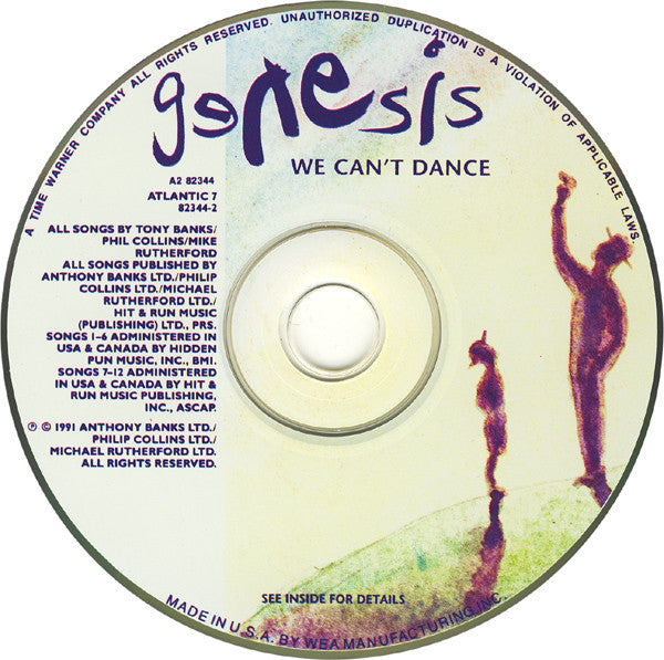 Genesis : We Can't Dance (CD, Album, Club, SRC)