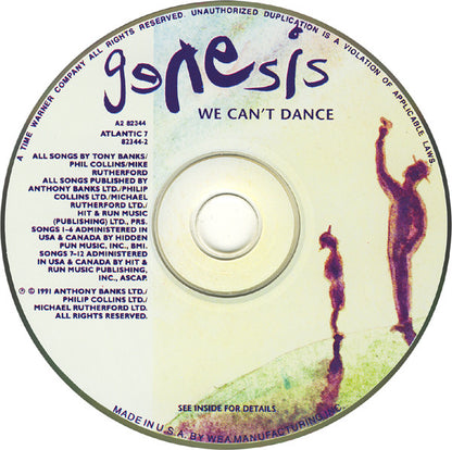Genesis : We Can't Dance (CD, Album, Club, SRC)